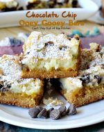 Chocolate Chip Ooey Gooey Bars – Can't Stay Out of the Kitchen