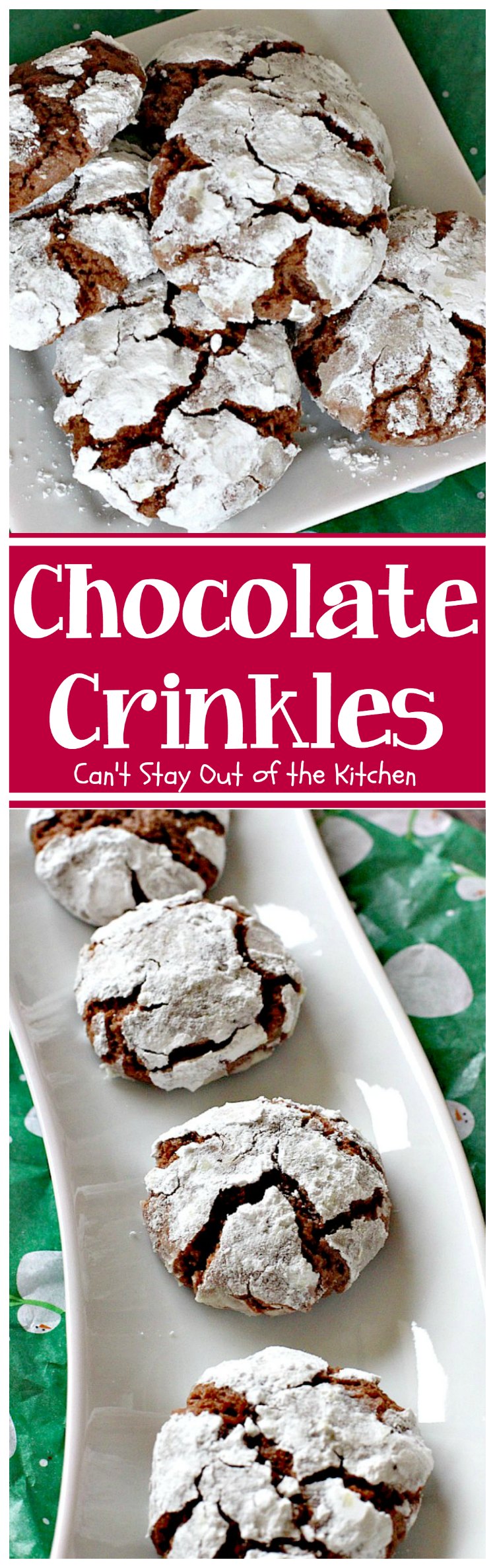 Chocolate Crinkles | Can't Stay Out of the Kitchen