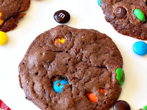 Chocolate M&M Cake Mix Cookies – Can't Stay Out of the Kitchen
