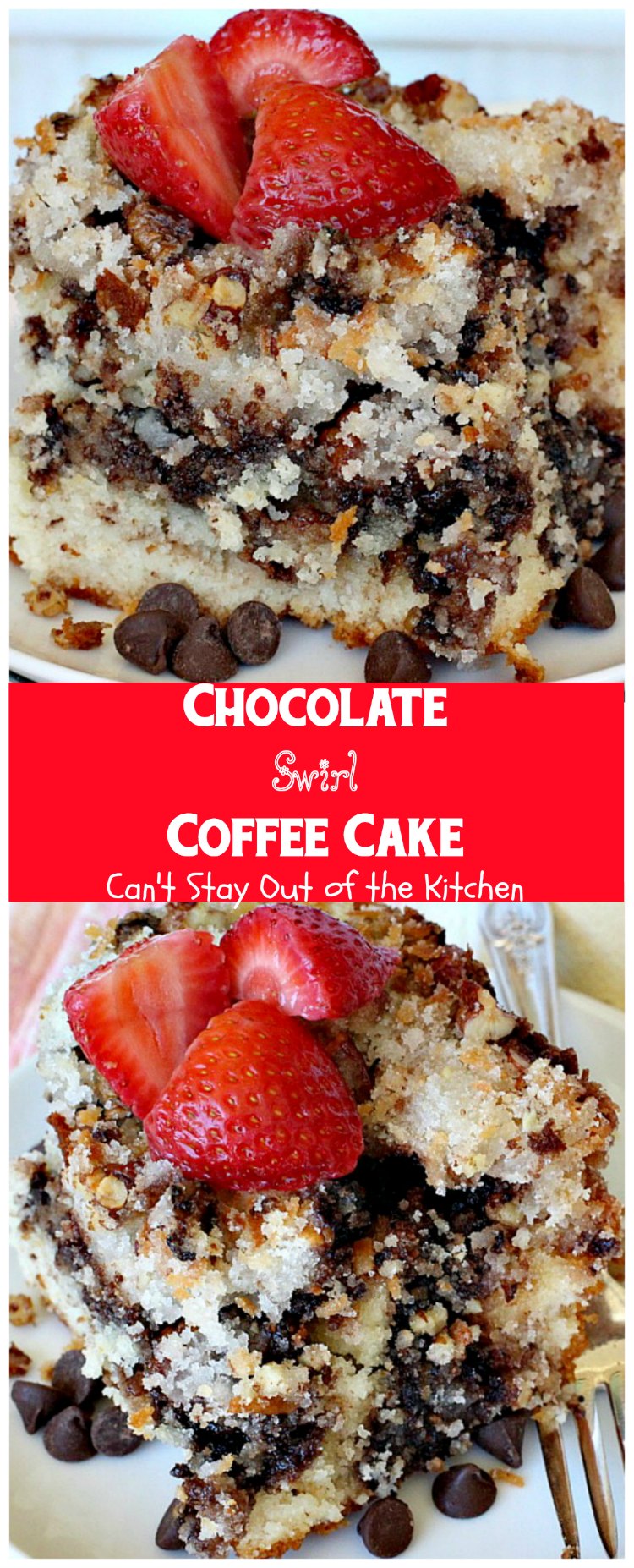 Chocolate Swirl Coffee Cake | Can't Stay Out of the Kitchen
