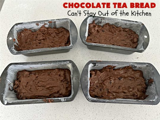 Chocolate Tea Bread | Can't Stay Out of the Kitchen | this delectable #TeaBread is rich, decadent & so heavenly you won't be able to stop eating it! #ChocolateChips & #cocoa make this #SweetBread delightfully #chocolaty. Great for a weekend, company or #holiday #breakfast or #brunch. #Thanksgiving #Christmas #NewYearsDay #chocolate #ChocolateTeaBread