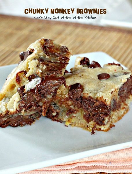 Chunky Monkey Brownies – Can't Stay Out of the Kitchen