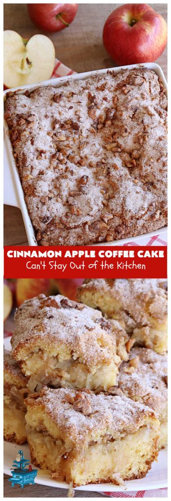 Cinnamon Apple Coffee Cake | Can't Stay Out of the Kitchen