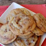 Cinnamon Chip Snickerdoodles | Can't Stay Out of the Kitchen | Triple the #cinnamon flavor with these amazing #cookies. Rich, sweet, decadent & oh, so heavenly. #dessert #Snickerdoodles #CinnamonDessert #CinnamonChips #CinnamonChipSnickerdoodles #Tailgating #CinnamonCookies