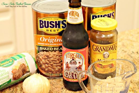 Coca Cola Baked Beans | Can't Stay Out of the Kitchen | this is a healthier version that uses Virgil's natural #cola #groundturkeysausage and #molasses. #bakedbeans