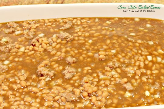 Coca Cola Baked Beans | Can't Stay Out of the Kitchen | this is a healthier version that uses Virgil's natural #cola #groundturkeysausage and #molasses. #bakedbeans