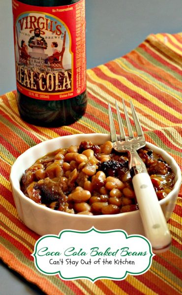 Coca Cola Baked Beans | Can't Stay Out of the Kitchen | this is a healthier version that uses Virgil's natural #cola #groundturkeysausage and #molasses. #bakedbeans