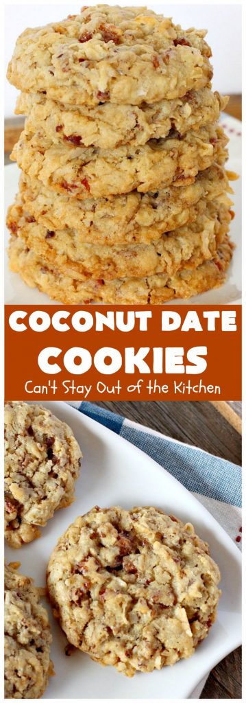 Coconut Date Cookies | Can't Stay Out of the Kitchen