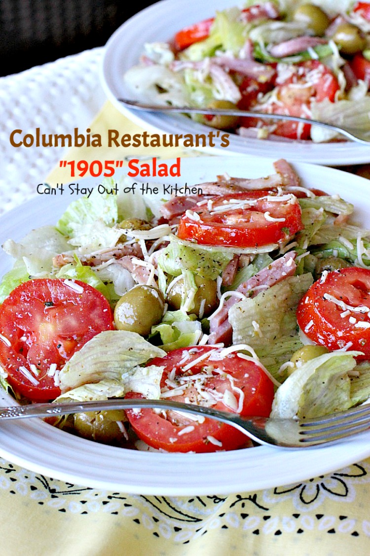 Columbia Restaurant's "1905" Salad - Can't Stay Out of the ...
