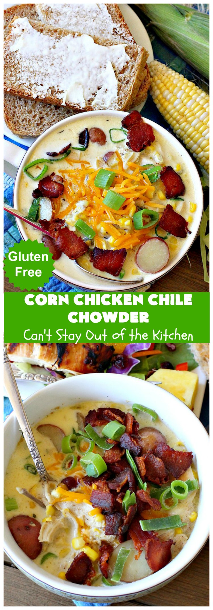 Corn Chicken Chile Chowder | Can't Stay Out of the Kitchen