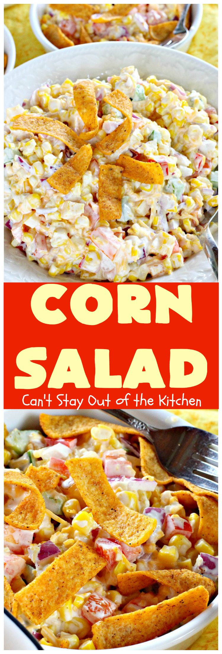 Corn Salad Dip with Fritos | Can't Stay Out of the Kitchen