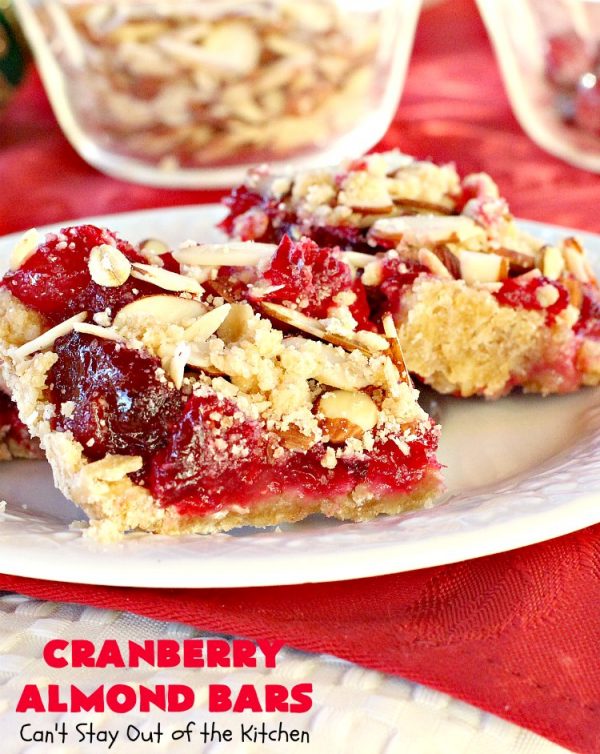 Cranberry Almond Bars Can't Stay Out of the Kitchen
