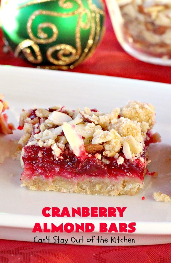 Cranberry Almond Bars Can't Stay Out of the Kitchen