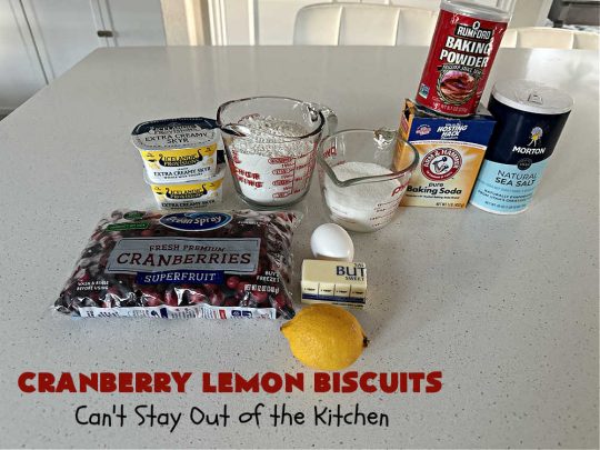 Cranberry Lemon Biscuits | Can't Stay Out of the Kitchen | these delicious sweet #biscuits are terrific for a #Thanksgiving or #Christmas #holiday #breakfast or #brunch menu. They're filled with fresh #cranberries, #LemonZest & #LemonYogurt. The #icing includes #LemonJuice & #Lemon zest. If you enjoy a sweet treat with your morning #coffee, #CranberryLemonBiscuits are the perfect accompaniment.