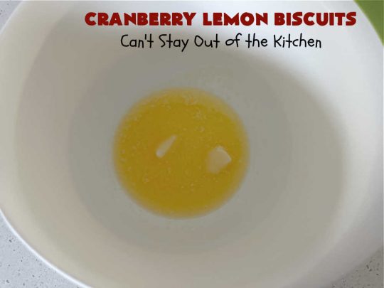 Cranberry Lemon Biscuits | Can't Stay Out of the Kitchen | these delicious sweet #biscuits are terrific for a #Thanksgiving or #Christmas #holiday #breakfast or #brunch menu. They're filled with fresh #cranberries, #LemonZest & #LemonYogurt. The #icing includes #LemonJuice & #Lemon zest. If you enjoy a sweet treat with your morning #coffee, #CranberryLemonBiscuits are the perfect accompaniment.