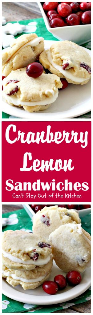 Cranberry Lemon Sandwiches | Can't Stay Out of the Kitchen