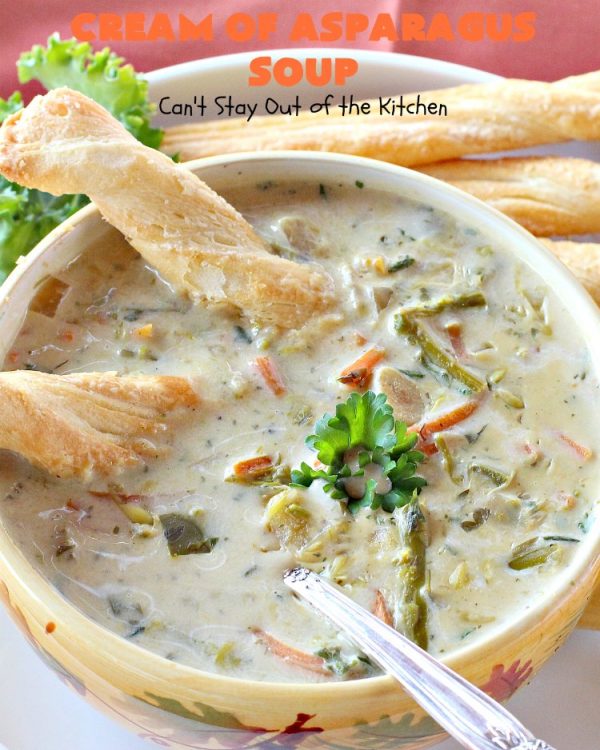 Cream of Asparagus Soup Can't Stay Out of the Kitchen