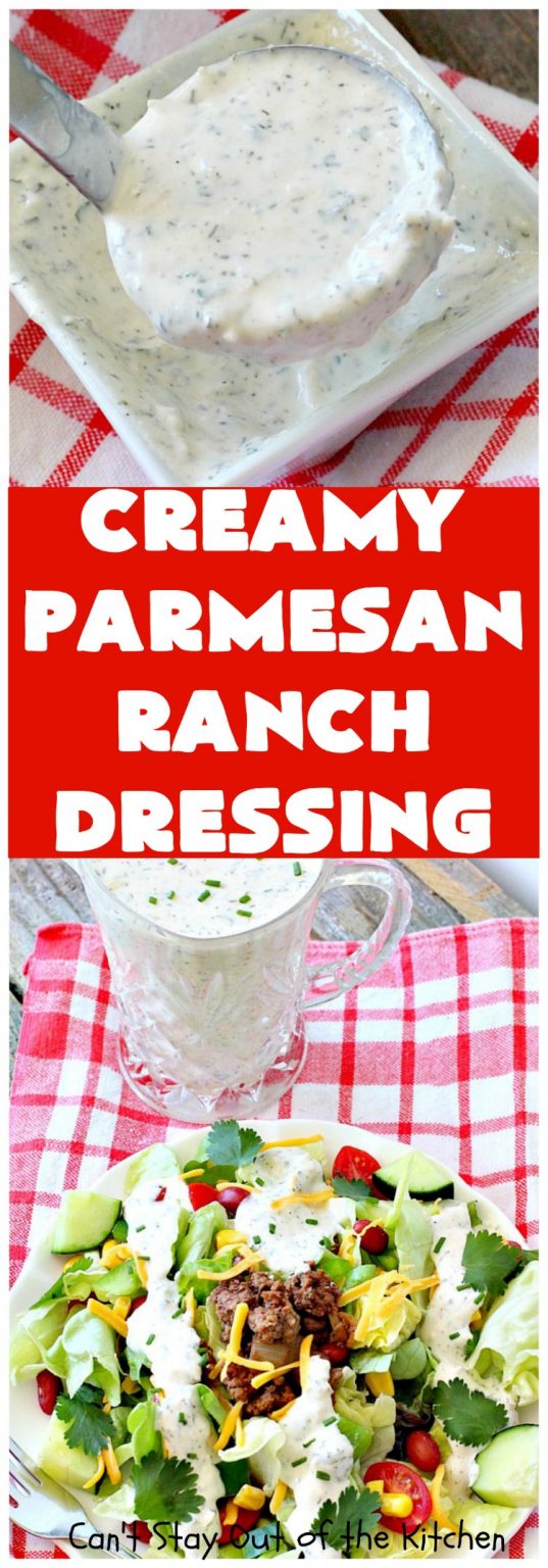 Creamy Parmesan Ranch Dressing Can't Stay Out of the Kitchen