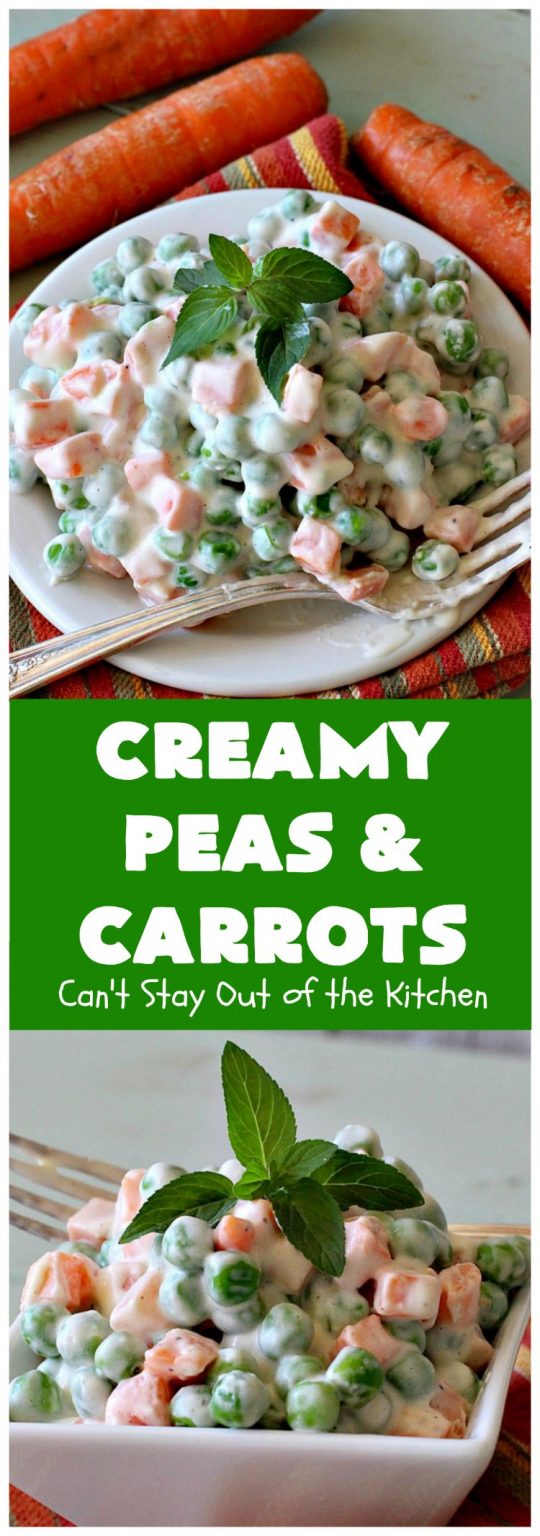 Creamy Peas and Carrots Can't Stay Out of the Kitchen