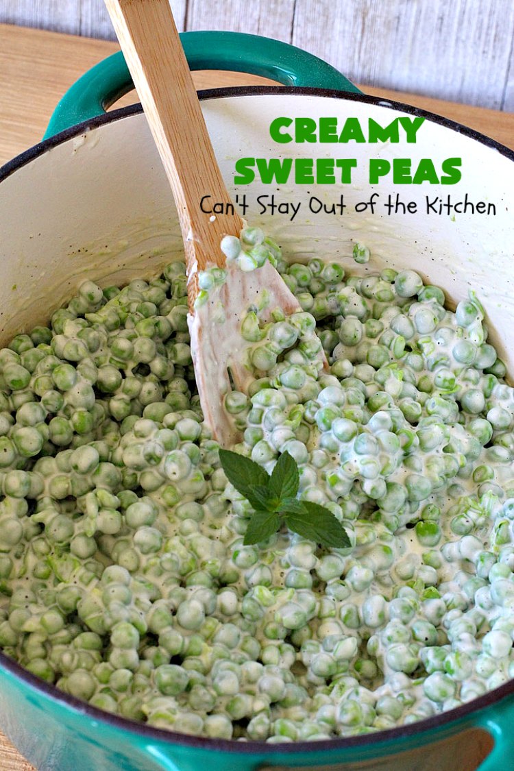 Creamy Sweet Peas Can't Stay Out of the Kitchen