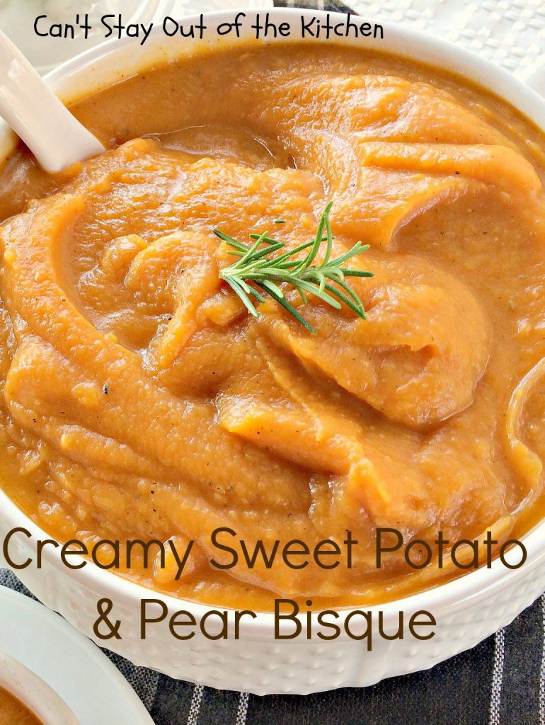 Creamy Sweet Potato and Pear Bisque - IMG_3009