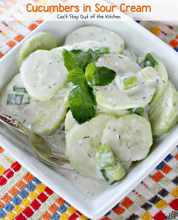 Cucumbers in Sour Cream Can't Stay Out of the Kitchen