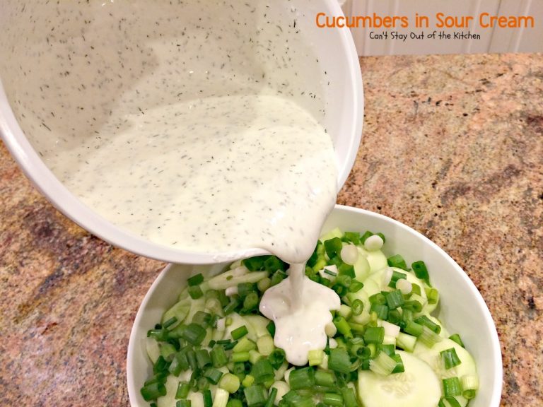 Cucumbers in Sour Cream Can't Stay Out of the Kitchen