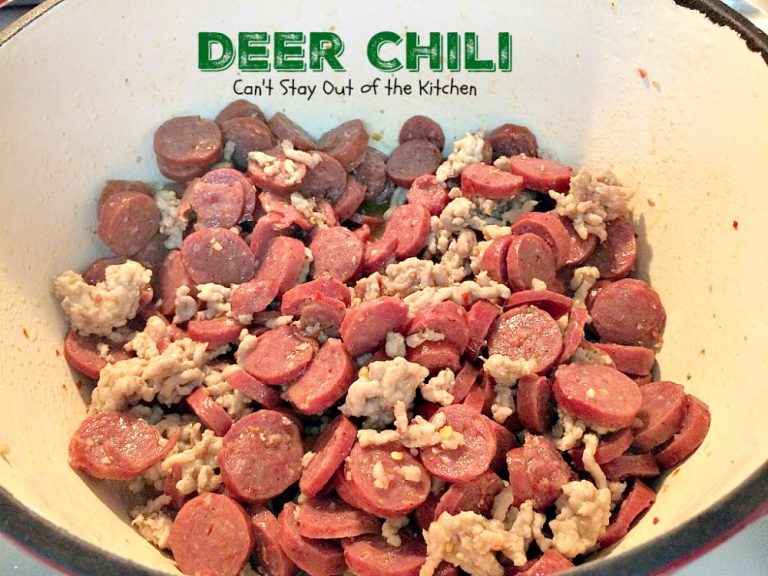 Deer Chili Can't Stay Out of the Kitchen