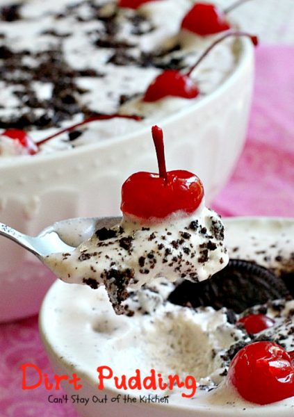 Dirt Pudding | Can't Stay Out of the Kitchen | this spectacular #icecream #dessert is made with only 3 ingredients. It's so easy and great to make for the #holidays. #Oreos