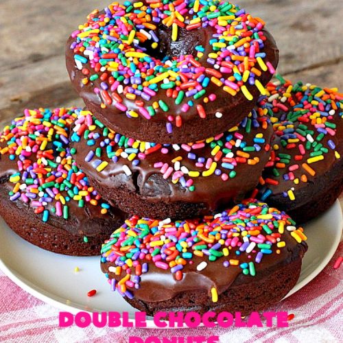 Double Chocolate Donuts | Can't Stay Out of the Kitchen | these #chocolate #donuts are irresistible & perfect for a #holiday #breakfast like #Thanksgiving, #Christmas or #NewYearsDay. The chocolate icing & #sprinkles make them heavenly. #chocolatedonuts #holidaybreakfast #ChristmasBreakfast #ThanksgivingBreakfast