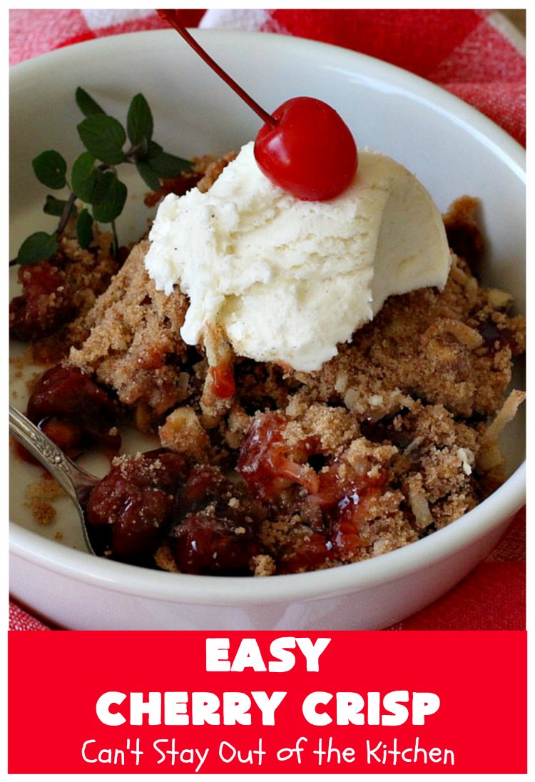 Easy Cherry Crisp Can't Stay Out of the Kitchen