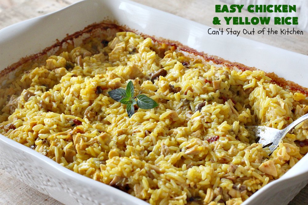 Easy Chicken and Yellow Rice Can't Stay Out of the Kitchen
