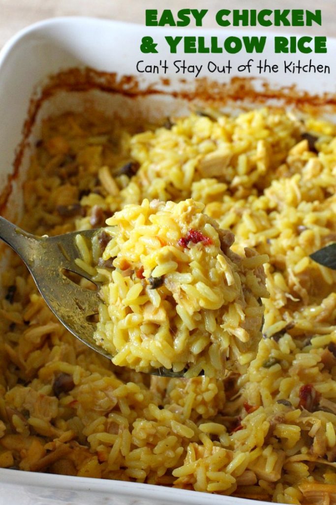 Easy Chicken and Yellow Rice – Can't Stay Out of the Kitchen