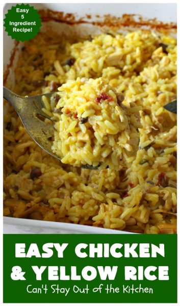 Easy Chicken and Yellow Rice – Can't Stay Out of the Kitchen