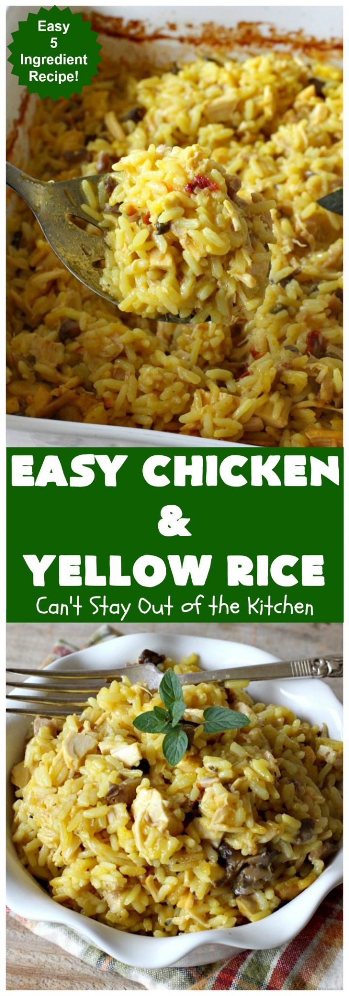 Easy Baked Chicken and Yellow Rice Recipes Pinkerton Graing