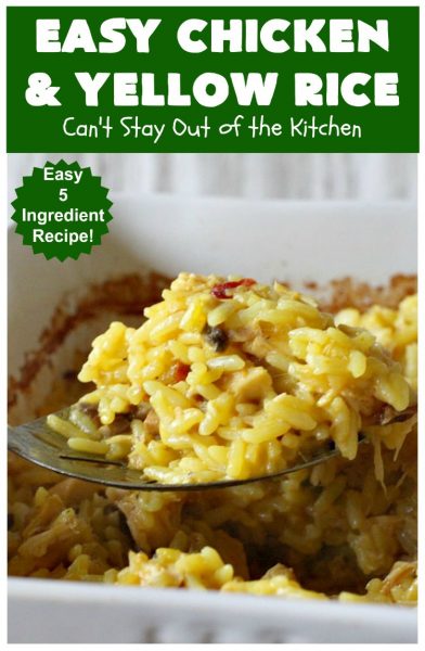 Easy Chicken and Yellow Rice – Can't Stay Out of the Kitchen