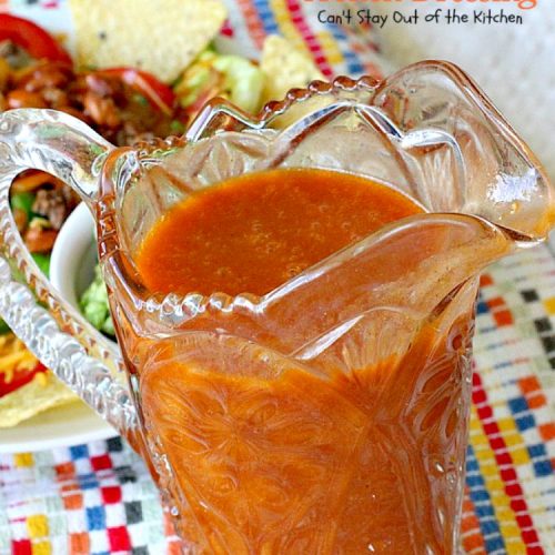 Easy French Dressing | Can't Stay Out of the Kitchen | quick & easy #saladdressing that's made in the blender. This one's made with #tomatosoup.