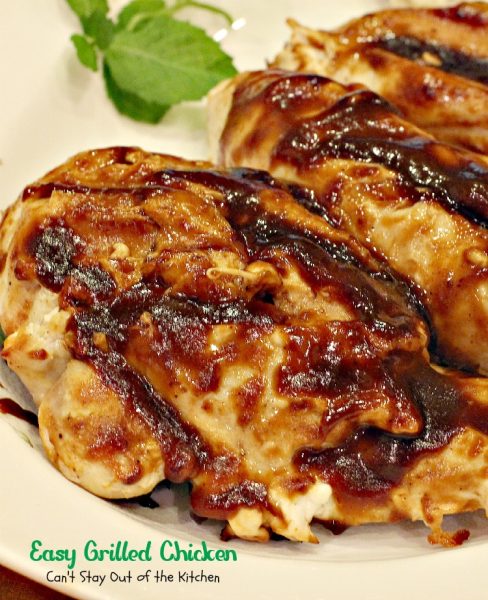 Easy Grilled Chicken | Can't Stay Out of the Kitchen | this wonderful grilled #chicken dish is so quick and easy. #glutenfree #barbecuesauce