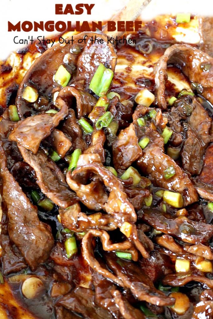 Easy 30-Minute Mongolian Beef | Can't Stay Out of the Kitchen | this is perfect for weeknight suppers when you need to have a meal ready in 30 minutes! This scrumptious #beef entree is absolutely terrific served over rice. #glutenfree