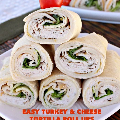 Easy Turkey and Cheese Tortilla Roll Ups – Can't Stay Out of the Kitchen