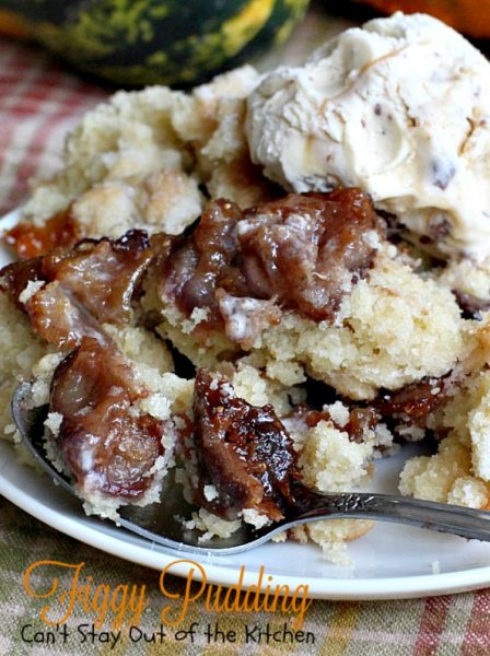 Figgy Pudding | Can't Stay Out of the Kitchen | celebrate the #holidays with this spectacular #dessert. #figs #cobbler