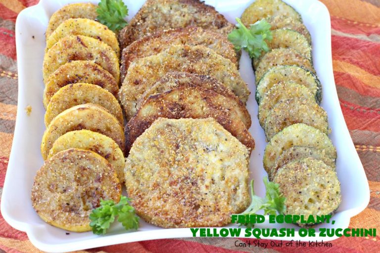 Fried Eggplant, Yellow Squash or Zucchini Can't Stay Out of the Kitchen