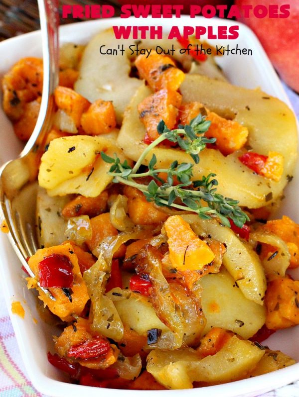 Fried Sweet Potatoes with Apples Can't Stay Out of the Kitchen