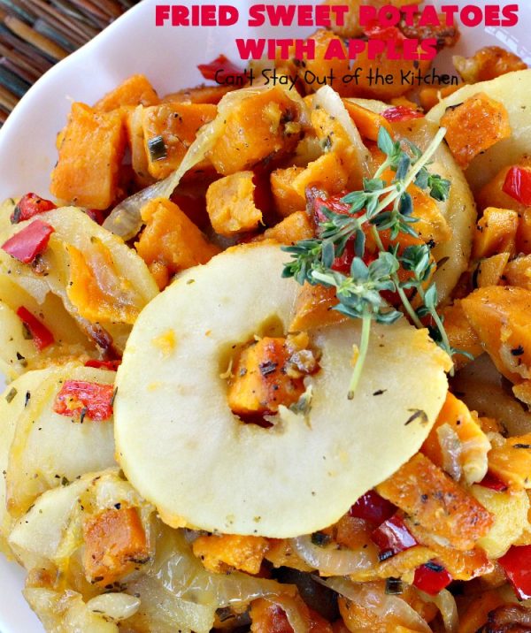 Fried Sweet Potatoes with Apples Can't Stay Out of the Kitchen