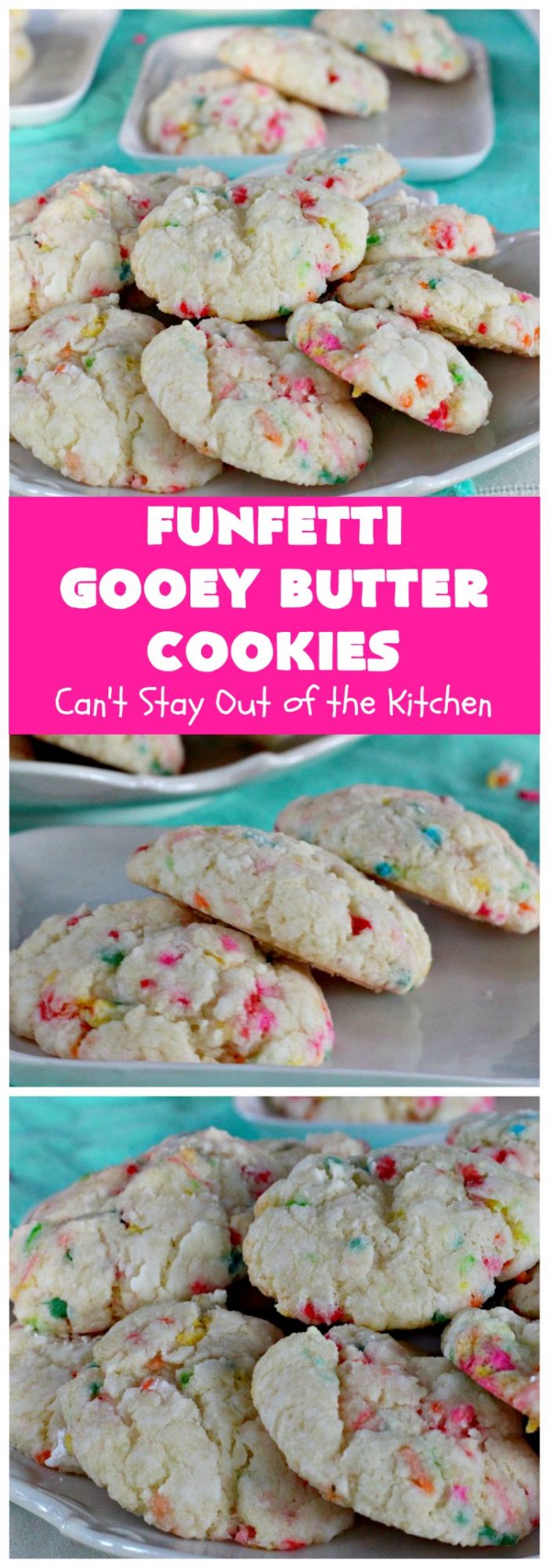 Funfetti Gooey Butter Cookies – Can't Stay Out of the Kitchen