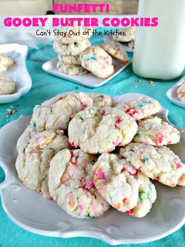 Funfetti Gooey Butter Cookies Can't Stay Out of the Kitchen