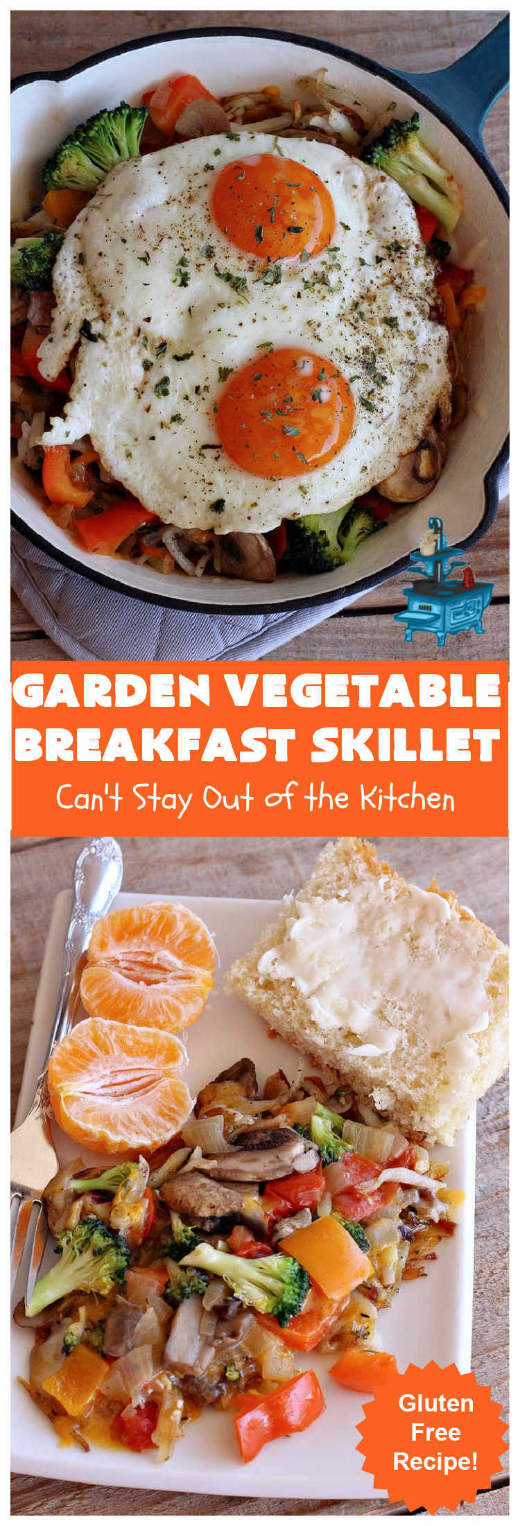 Garden Vegetable Breakfast Skillet | Can't Stay Out of the Kitchen