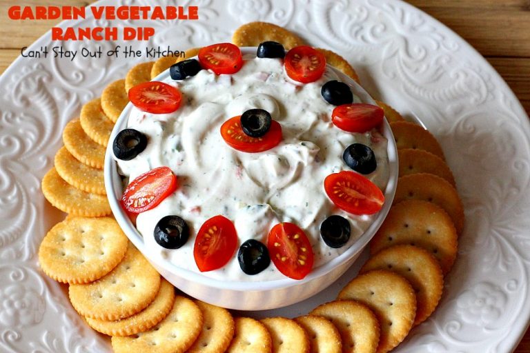 Garden Vegetable Ranch Dip Can't Stay Out of the Kitchen