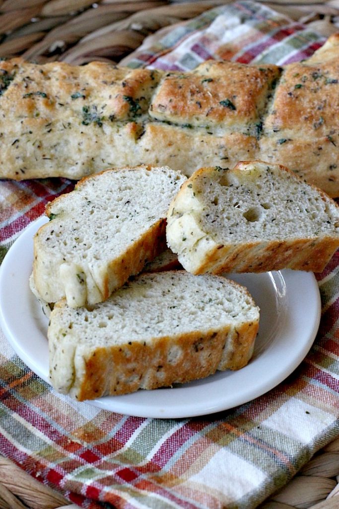 Garlic Herb French Bread Can't Stay Out of the Kitchen