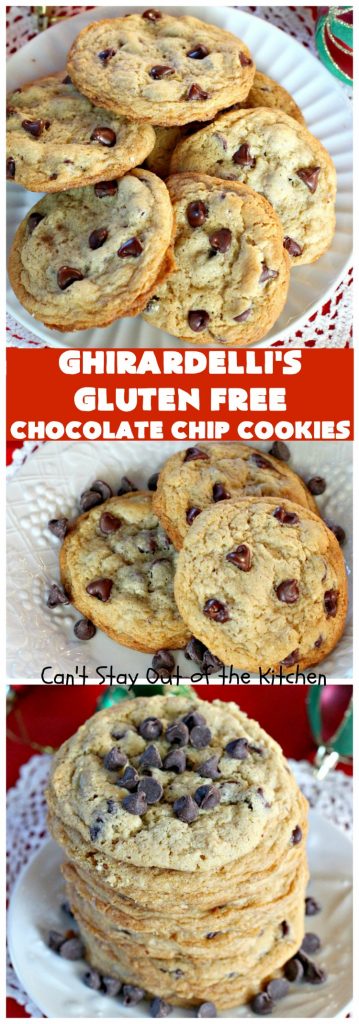 Ghirardelli's Gluten Free Chocolate Chip Cookies | Can't Stay Out of the Kitchen